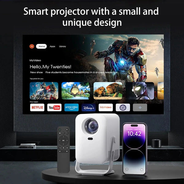 Yinzam HY600 Interactive Protable Projector 300ANSI BT5.0 WiFi Video Projector with Auto Focus Keystone for Meeting Education DealNede™