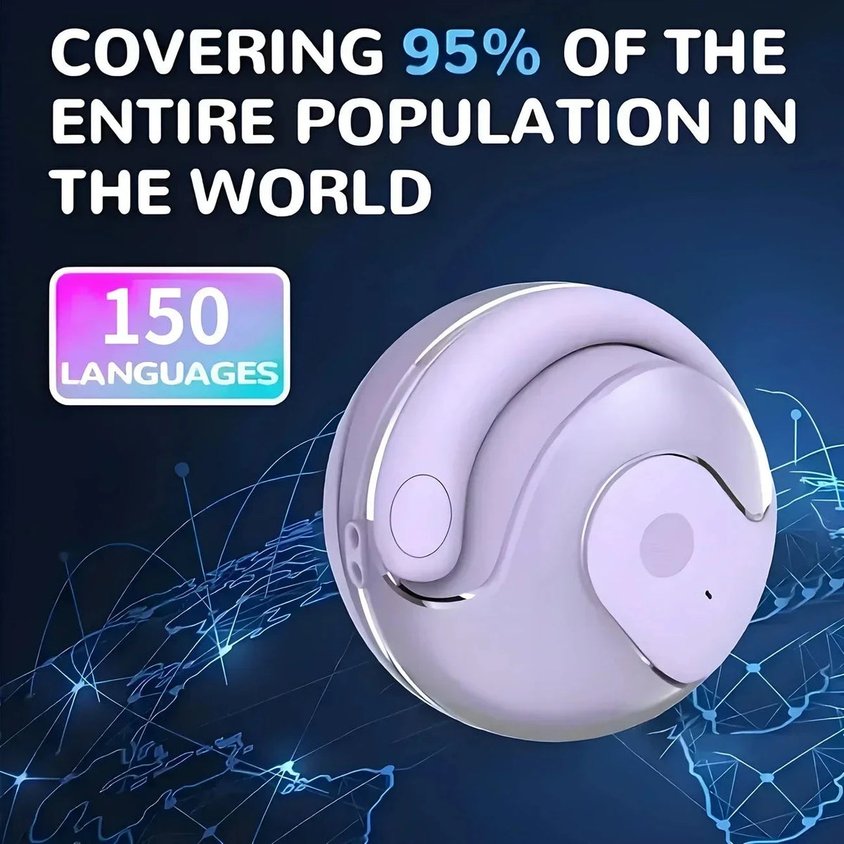AI Translator Headphones Bluetooth 5.3 144-Language Earbuds DealNede™