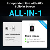 Wooask A8 Translator Earbuds – ChatGPT AI Touchscreen Earphones DealNede™