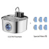 Stainless Steel Pet Water Fountain 3.2L Wireless Automatic Dispenser DealNede™