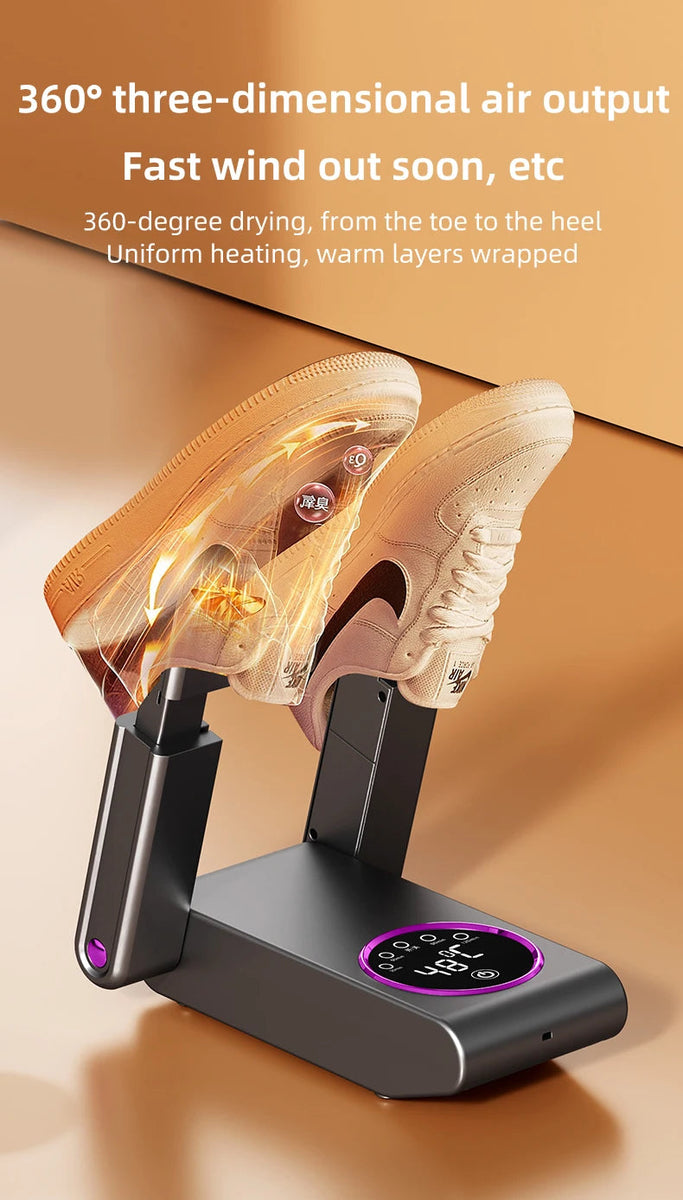 2025 Intelligent Electric Shoe Dryer Timer Adjustable Dryer Quick Drying Deodorizing Sterilizing Shoe Dryer Shoe Warmer Heater DealNede™