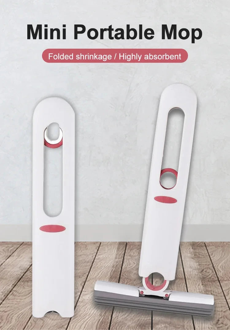 Portable Mini Cleaning Mop – Self-Squeeze Wet & Dry Sponge Mop DealNede™