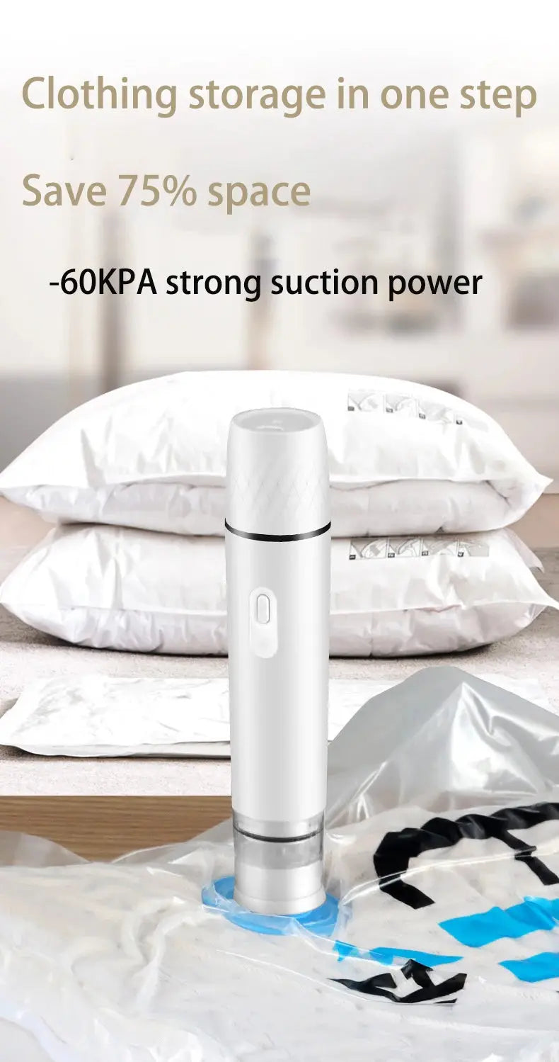 Portable Electric Vacuum Sealer Pump – Handheld Food Saver for Fresh Storage, Freezer & Travel Bags DealNede