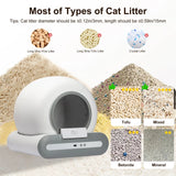 DOEL 65L Self-Cleaning Cat Litter Box App Control, ONLY Supports 2.4G WiFi w/Litter Mat&Trash Bags, Fit for Tofu & Mixed Litter DealNede™