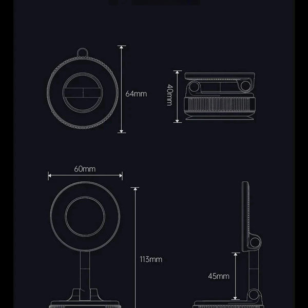 Xiaomi Magsafe Car Phone Holder 360 Rotatable Foldable Mount Stand DealNede™