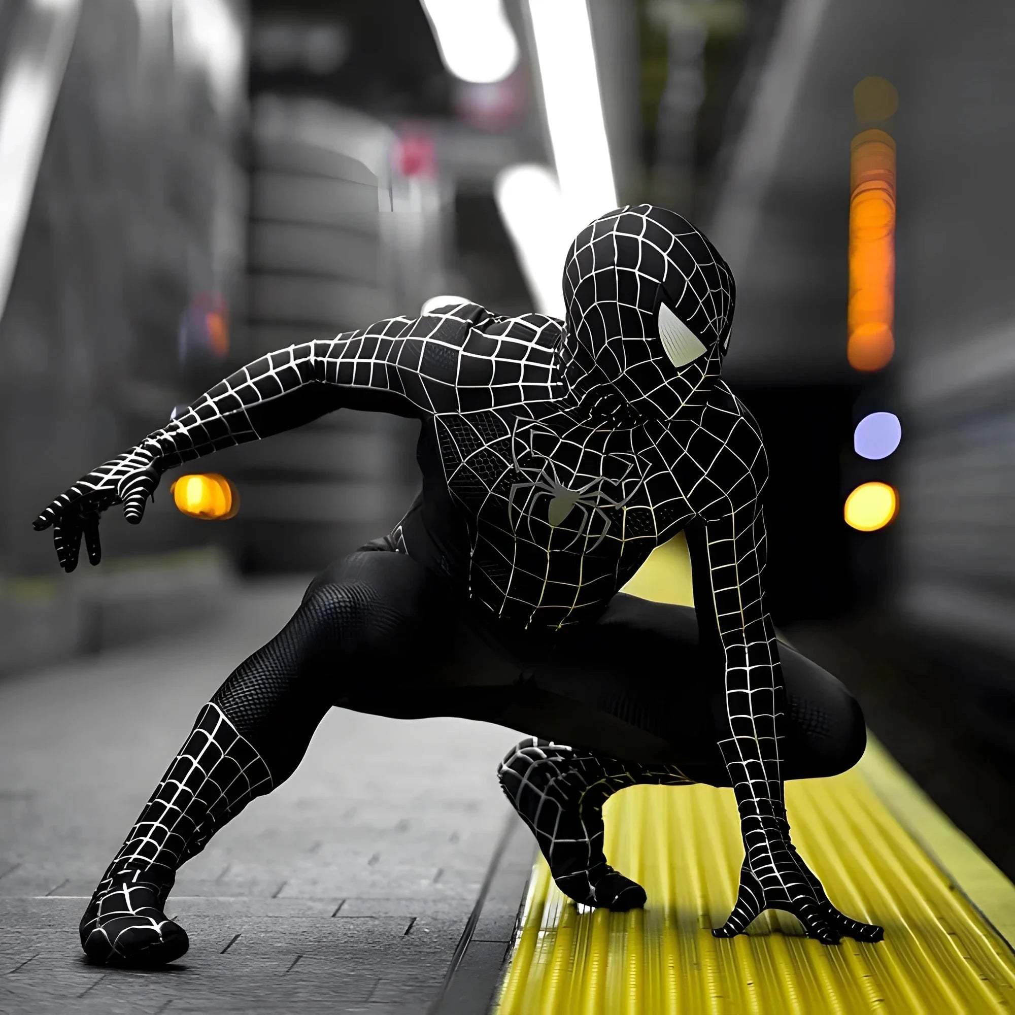 Adult Man Spiderman Costume Tobey Maguire Cosplay Bodysuit DealNede™