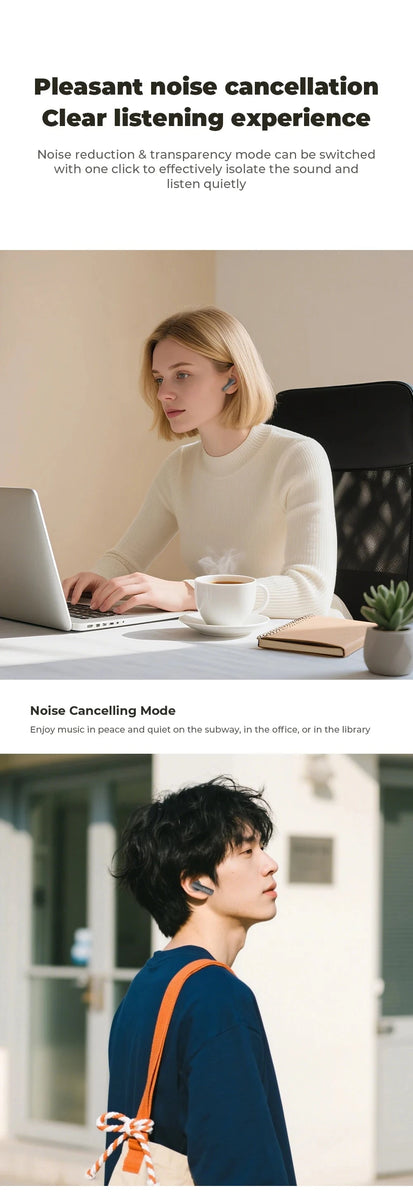 HTC NE40 Earphones – Bluetooth V6 TWS AI Translator Headphones DealNede™