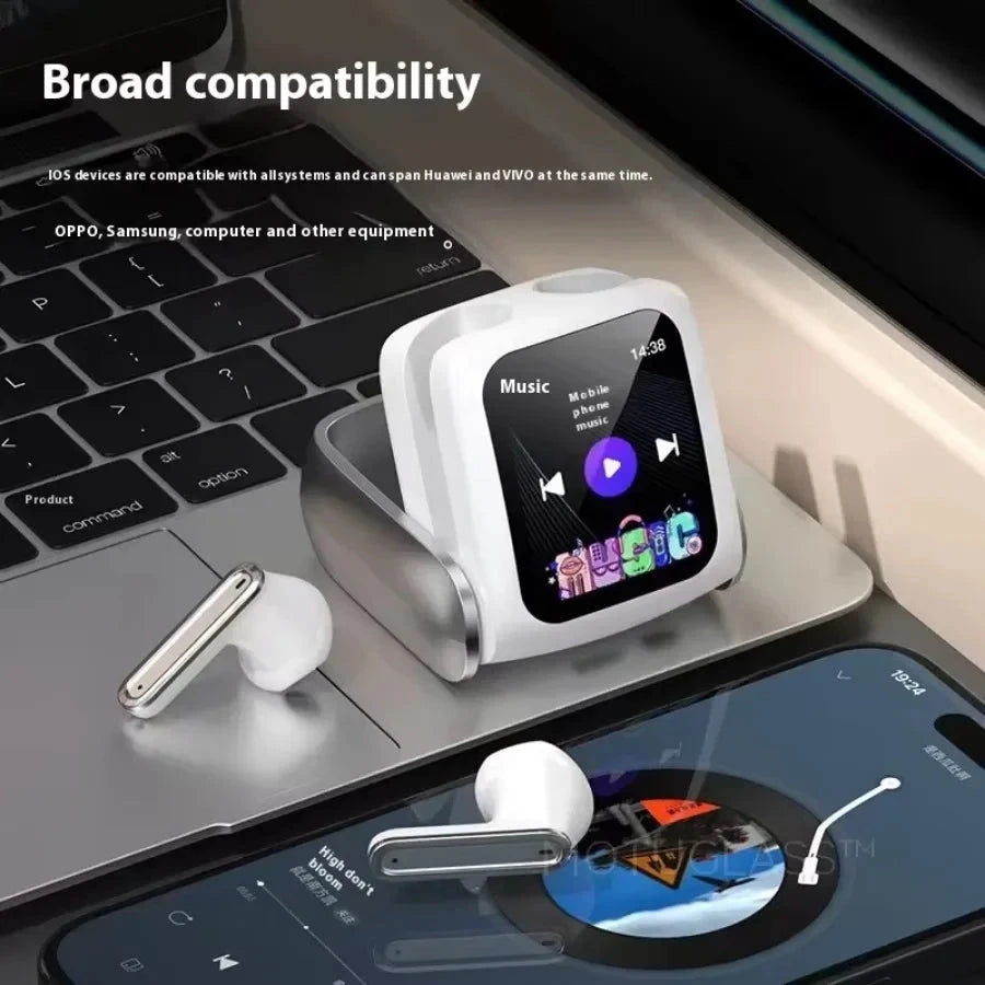 Wireless Headphones with Touch Screen Noise Cancelling Sports Headset DealNede™