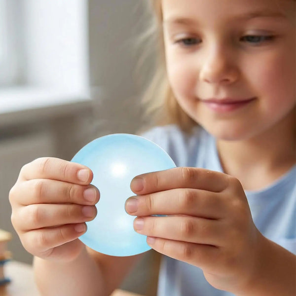 Handmade Coconut Oil Squish Ball Slow Rising Fidget Stress Ball Clear Jelly Sensory Ball Soft Stress Relief Toy For Adults