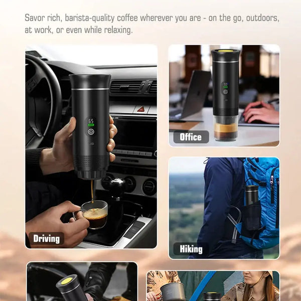 Portable 3 in 1 Espresso Machine compact travel design