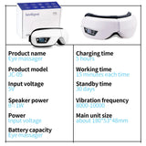 Smart Portable Vibration Eye Massager Airbag Compress Eye Care Tool Bluetooth Music Eye Massage Eye Relax Fatigue Sleepping Mask DealNede™