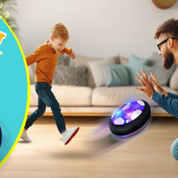 Hover Soccer Ball Kids Toy With Protective Foam Bumper And Colorful LED Lights ForBoys And Girls  (Battery supply)