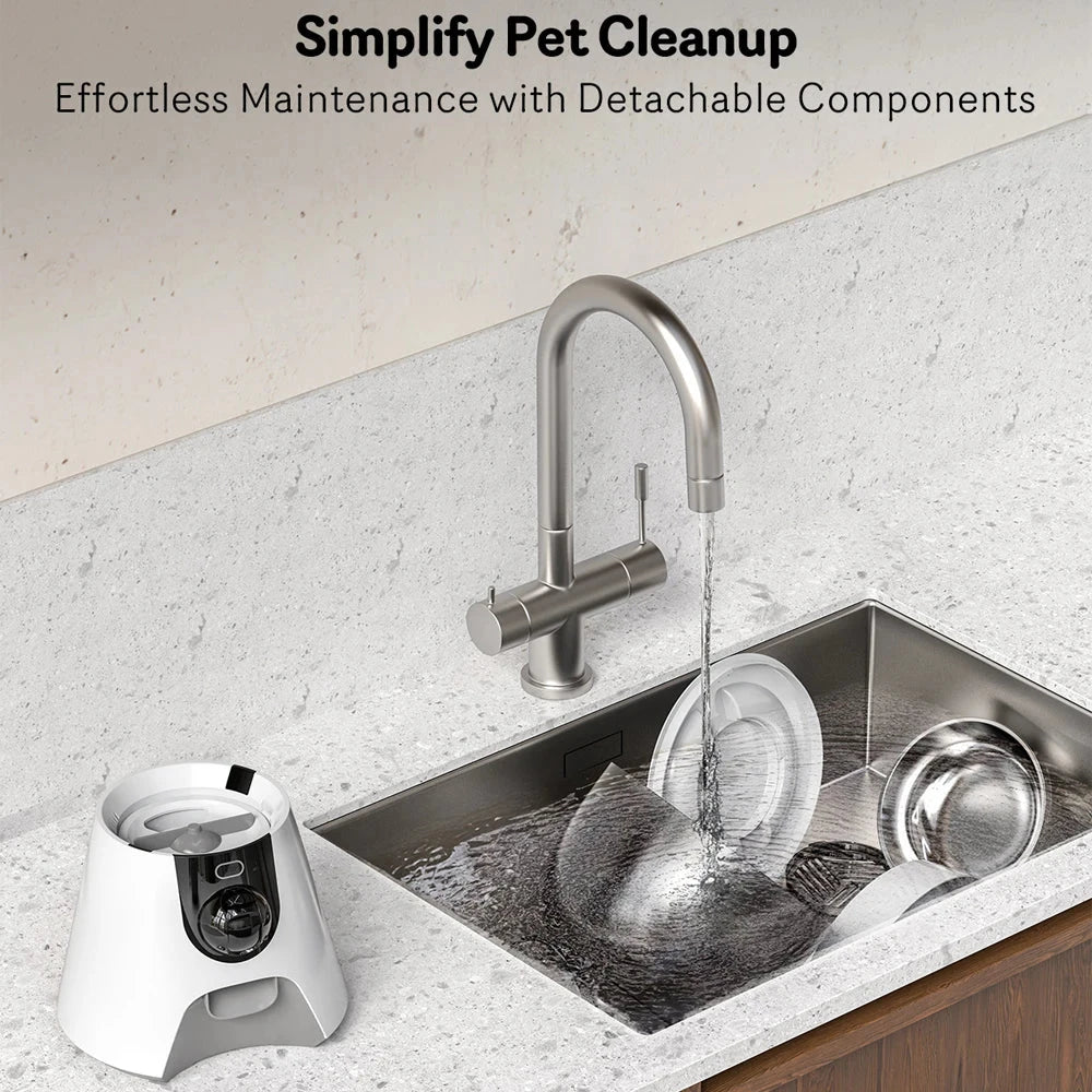 Smart Pet Feeder 4L HD Camera WiFi Automatic Cat and Dog Food Dispense DealNede