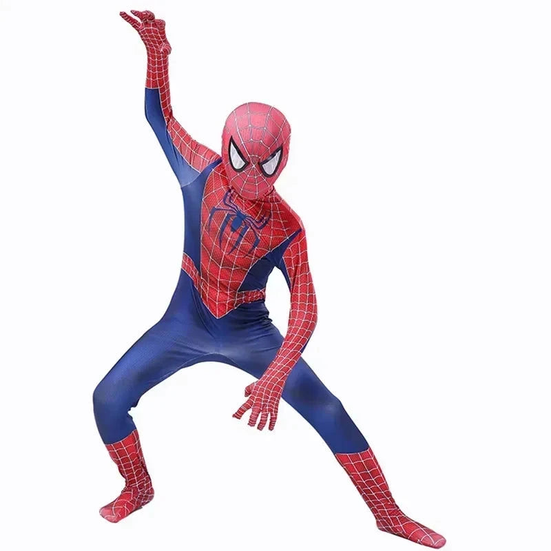 Kids Superhero Spider Costume Spandex Jumpsuit Halloween Suit DealNede™