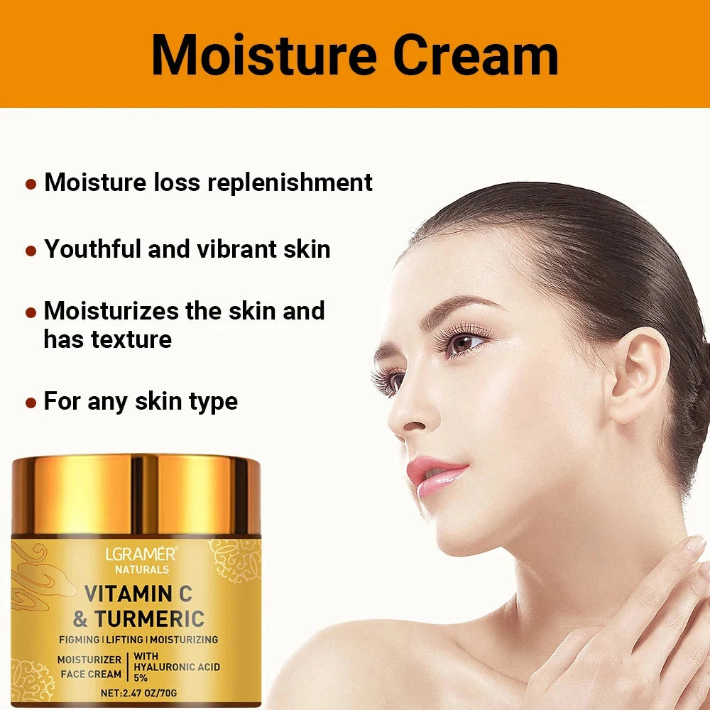 Turmeric Vitamin C Face Cream Brightening Moisturizing Skincare DealNede™