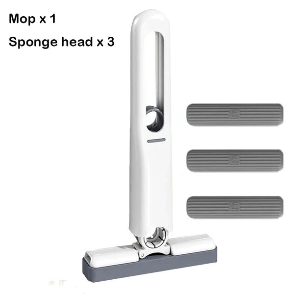 Handheld Mop Multifunctional Small Desktop Mop Handheld Hands-free Washing Sponge Kitchen Hands Free Sponge Absorbs Water Mop DealNede™