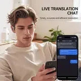 AI Translator Headphones Bluetooth 5.3 144-Language Earbuds DealNede™