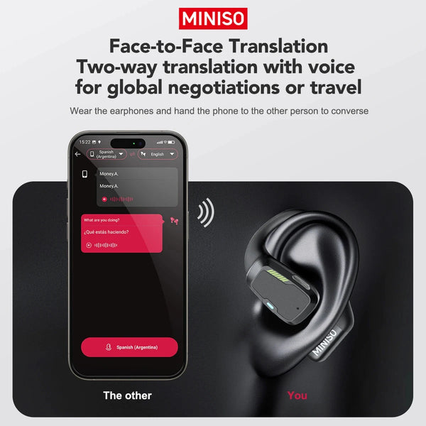 MINISO M98 Translator Earphone AI Wireless Headphones DealNede™