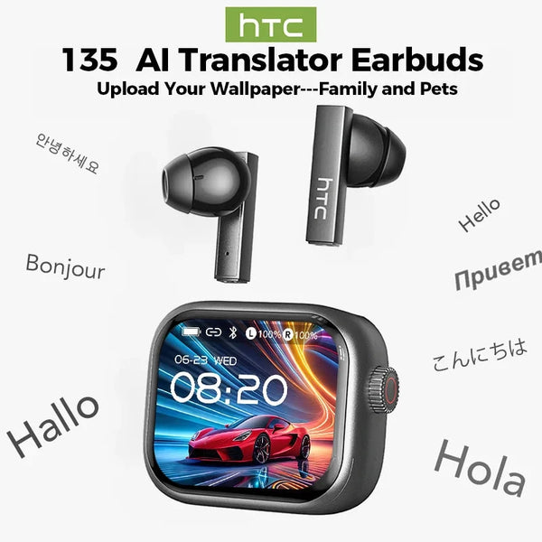 HTC NE40 Earphones – Bluetooth V6 TWS AI Translator Headphones DealNede™