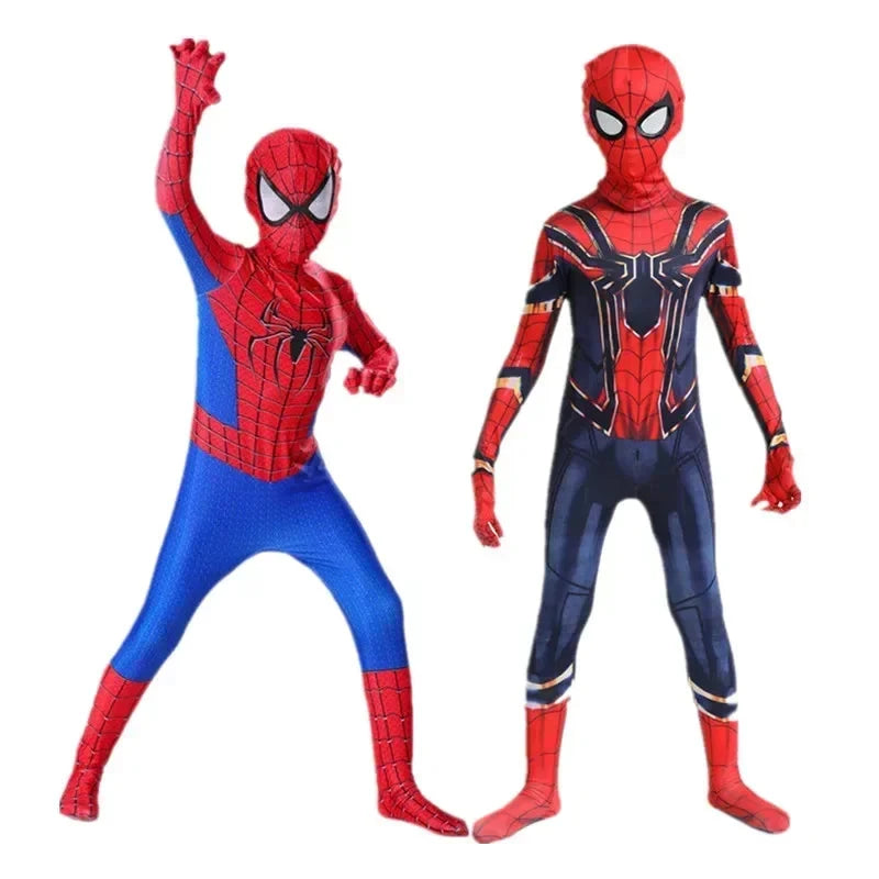 Kids Superhero Spider Costume Spandex Jumpsuit Halloween Suit DealNede™