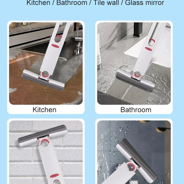 Portable Mini Cleaning Mop – Self-Squeeze Wet & Dry Sponge Mop DealNede™