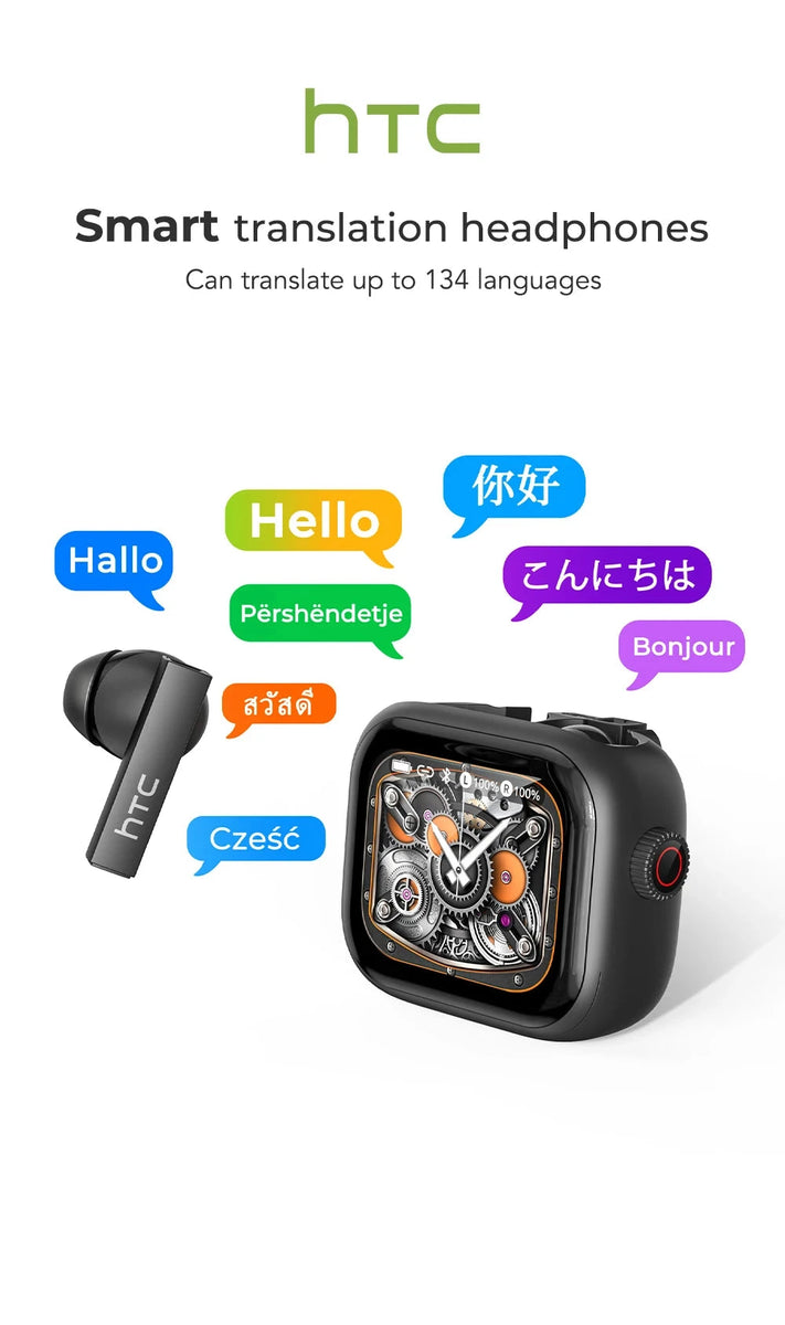 HTC NE40 Earphones – Bluetooth V6 TWS AI Translator Headphones DealNede™