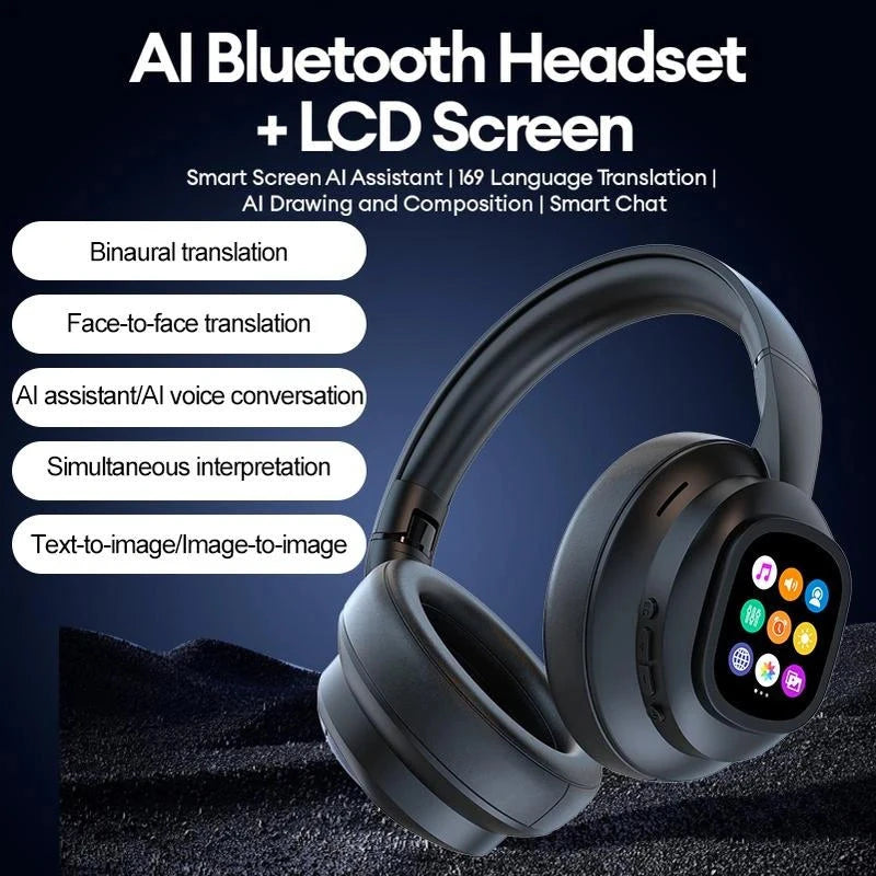 AI Bluetooth Headphones Smart Translation Noise Cancelling Sports DealNede™