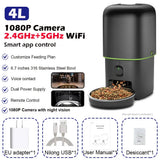 Smart Automatic Cat Feeder 1080P Camera WiFi App Control DealNede