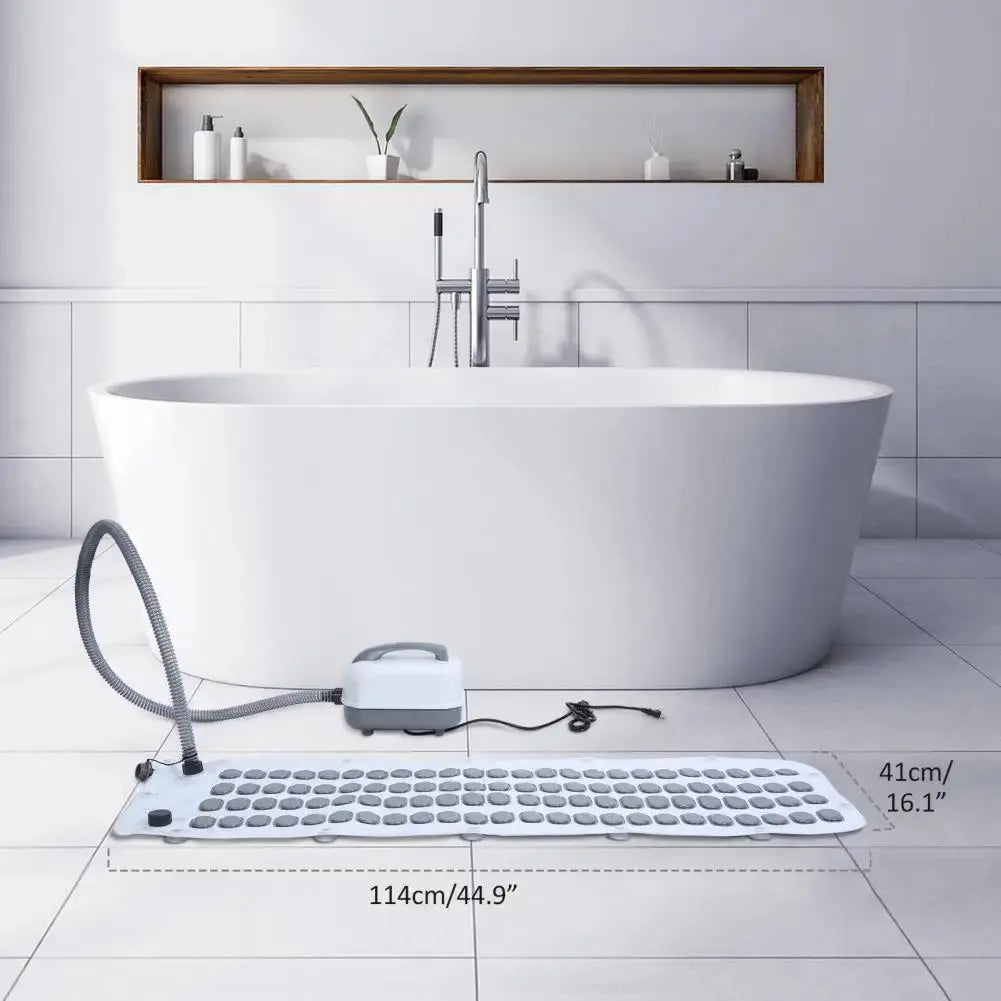 🛁 Home‑Spa Bubble Bath Mat – Electric, Non‑Slip Massage Mat with Remote Control & Pillow DealNede