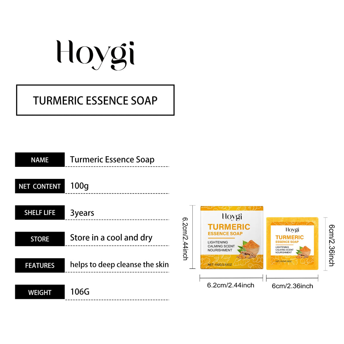 Turmeric Skincare Set Brightening Face and Body