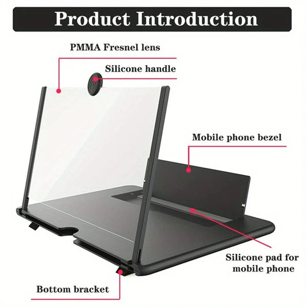 12 Inch Phone Screen Amplifier 3D HD Mobile Video Magnifier DealNede™