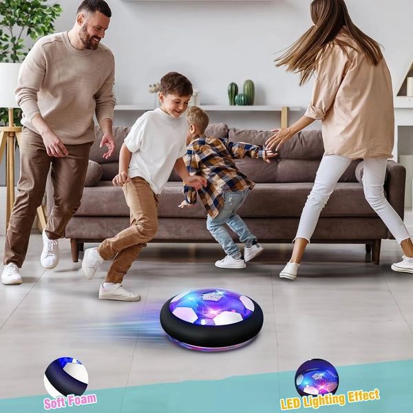 Hover Soccer Ball Kids Toy With Protective Foam Bumper And Colorful LED Lights ForBoys And Girls  (Battery supply)