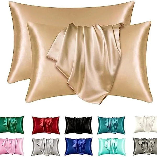 Satin Silk Pillowcase for Hair and Skin- 2pcs DealNede