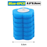 6-60PCS Disposable Toilet Brush Heads Bathroom Replacement Sponges Head Toilet Cleaning Brush Refills No Dead Angle Brush Heads DealNede™