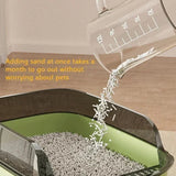 Easy Clean Cat Toilet Box with Scoop Semi Enclosed High Fence DealNede™