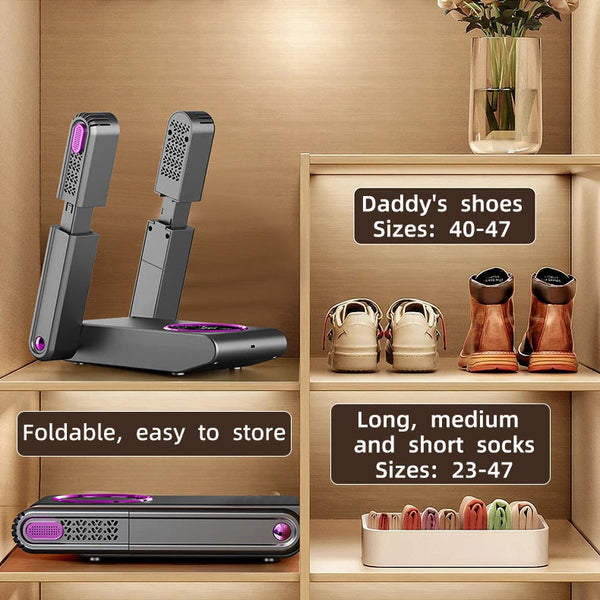 2025 Intelligent Electric Shoe Dryer Timer Adjustable Dryer Quick Drying Deodorizing Sterilizing Shoe Dryer Shoe Warmer Heater DealNede™