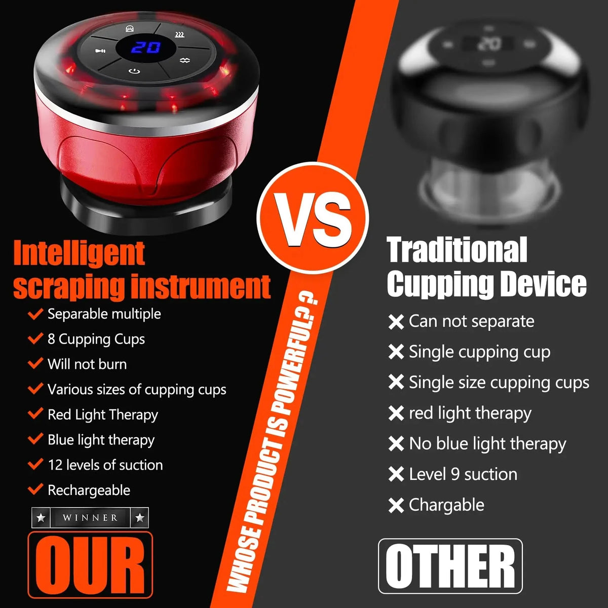 Electric Cupping Massager 8 Cups EMS Gua Sha Fat Burner Device DealNede™