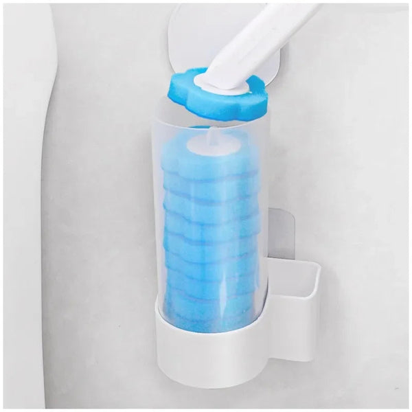 6-60PCS Disposable Toilet Brush Heads Bathroom Replacement Sponges Head Toilet Cleaning Brush Refills No Dead Angle Brush Heads DealNede™