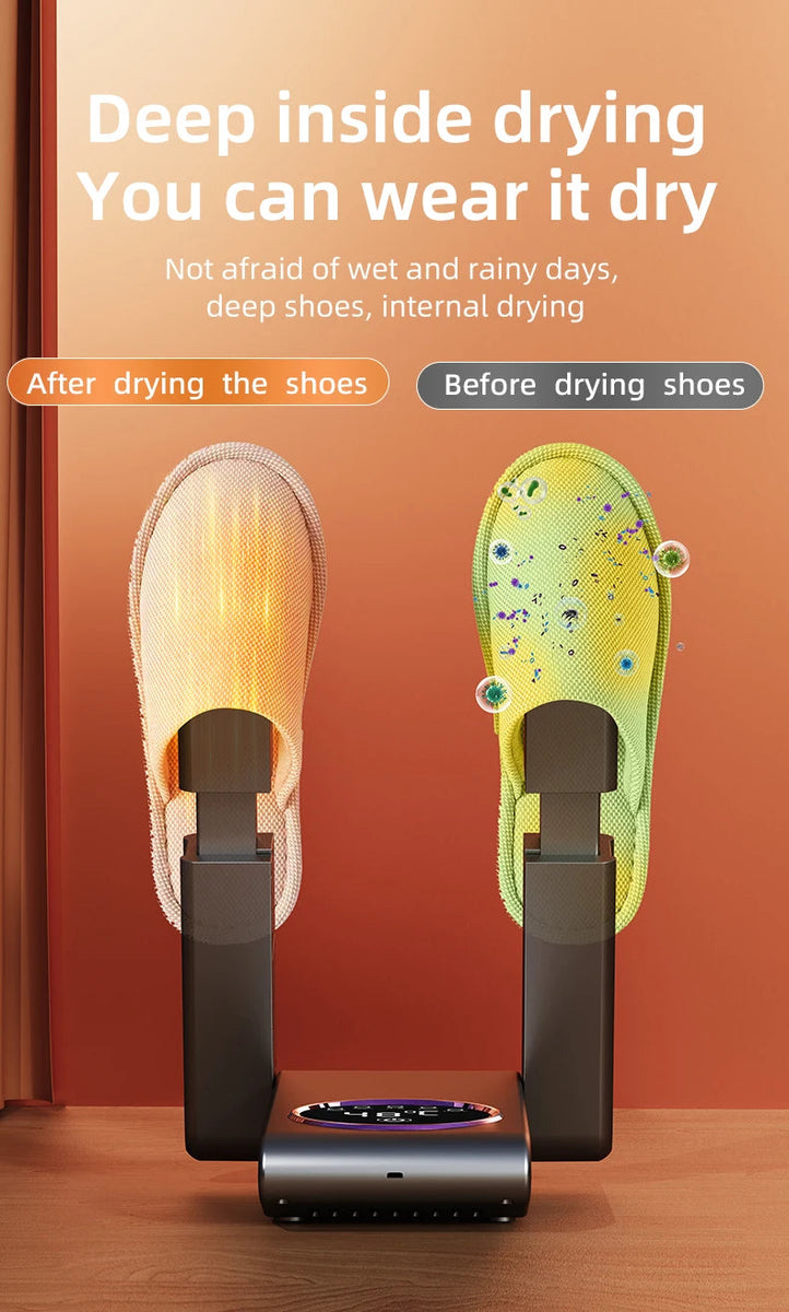 2025 Intelligent Electric Shoe Dryer Timer Adjustable Dryer Quick Drying Deodorizing Sterilizing Shoe Dryer Shoe Warmer Heater DealNede™