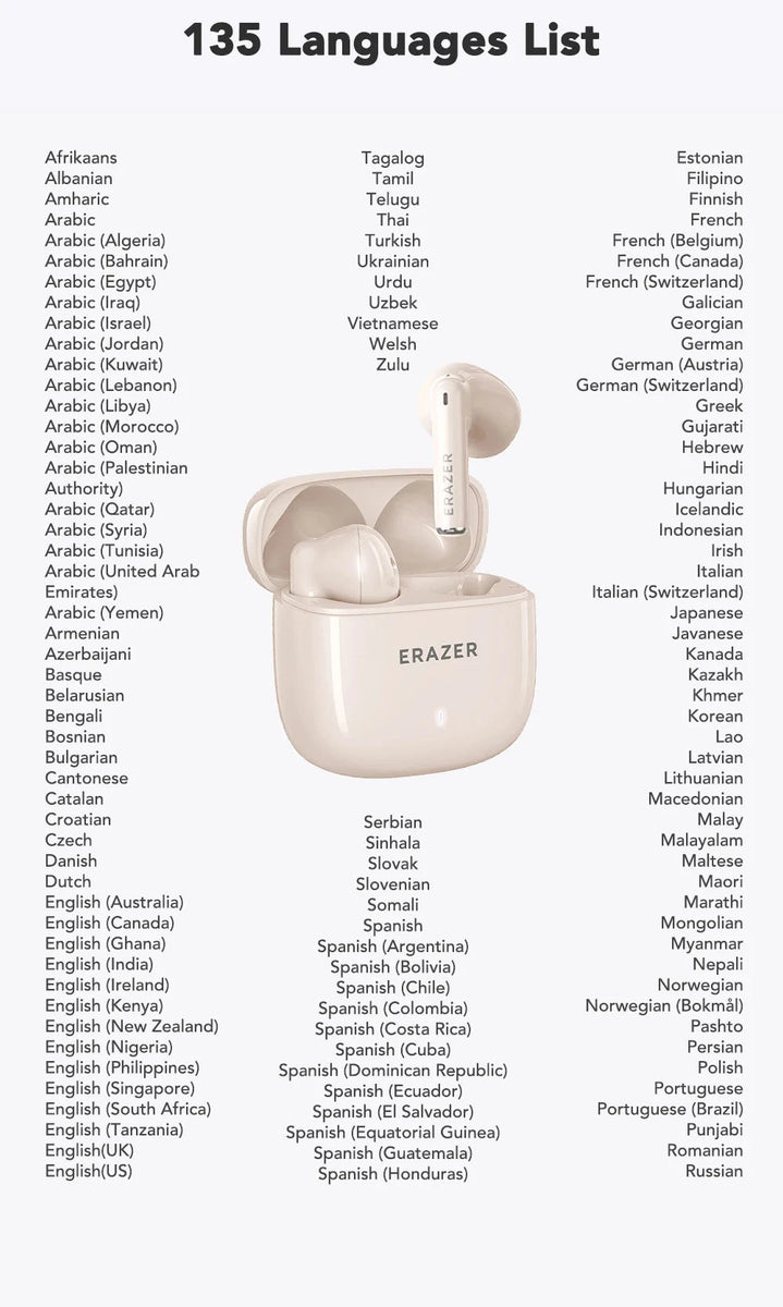 Translator Earphones] Erazer XT92 PRO Real-Time Translator DealNede™