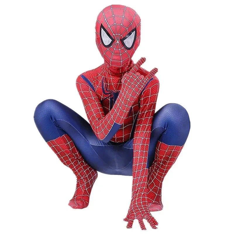 Kids Superhero Spider Costume Spandex Jumpsuit Halloween Suit DealNede™