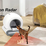 DOEL 65L Self-Cleaning Cat Litter Box App Control, ONLY Supports 2.4G WiFi w/Litter Mat&Trash Bags, Fit for Tofu & Mixed Litter DealNede™