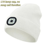 Night Run Marathon Night Fishing Bluetooth LED Light Warm Cap USB Rechargeable Music Knitted Cap 3 Gear Light Adjustment Cap DealNede™