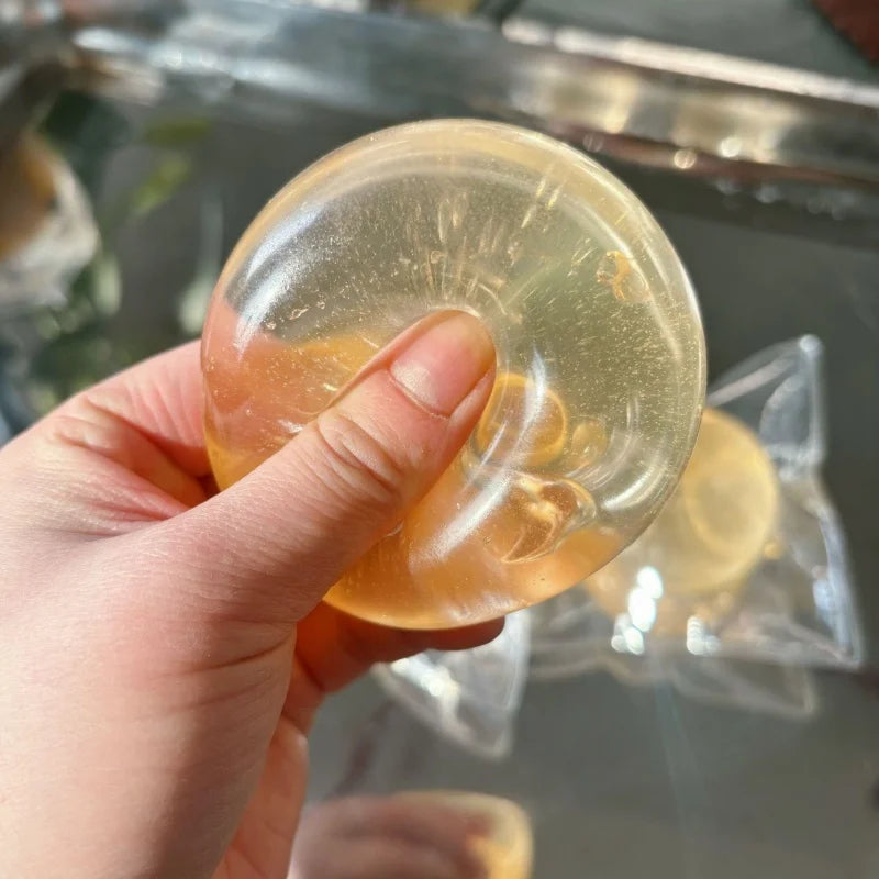 Handmade Coconut Oil Squishy Ball Slow Rising Fidget Stress Ball Clear Jelly Sensory Ball Soft Stress Relief Toy for Adults