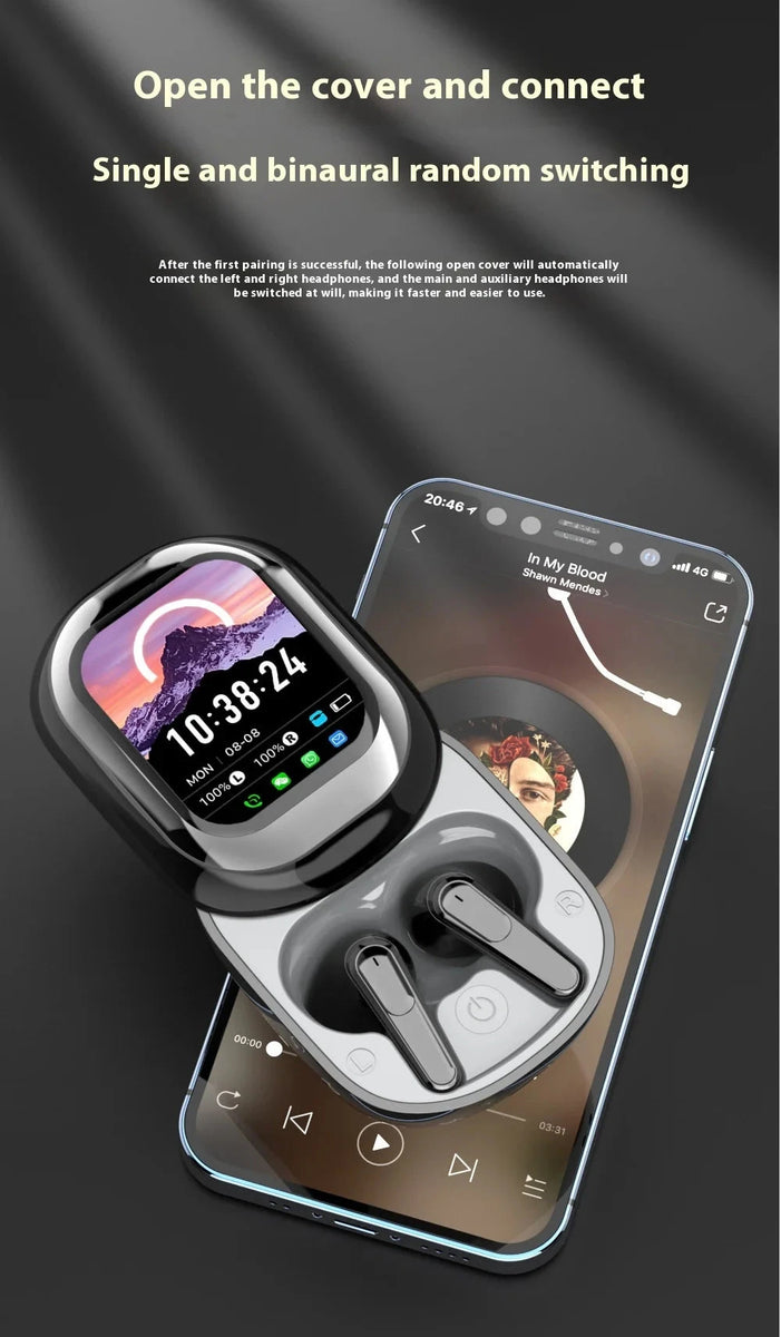 AI Translation Headset 2025 Wireless Bluetooth Smart Touch Earbuds DealNede™
