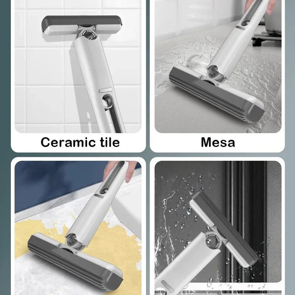 Handheld Mop Multifunctional Small Desktop Mop Handheld Hands-free Washing Sponge Kitchen Hands Free Sponge Absorbs Water Mop DealNede™