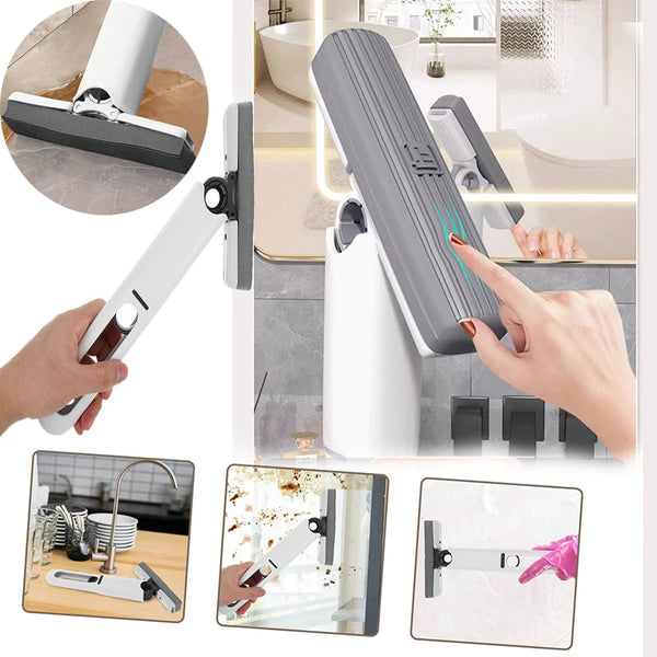 Handheld Mop Multifunctional Small Desktop Mop Handheld Hands-free Washing Sponge Kitchen Hands Free Sponge Absorbs Water Mop DealNede™