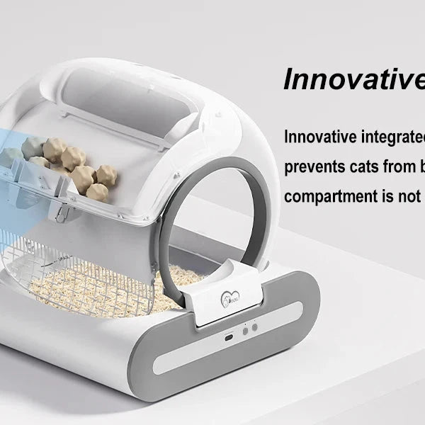 DOEL 65L Self-Cleaning Cat Litter Box App Control, ONLY Supports 2.4G WiFi w/Litter Mat&Trash Bags, Fit for Tofu & Mixed Litter DealNede™