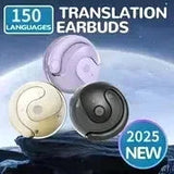 AI Translator Headphones Bluetooth 5.3 144-Language Earbuds DealNede™