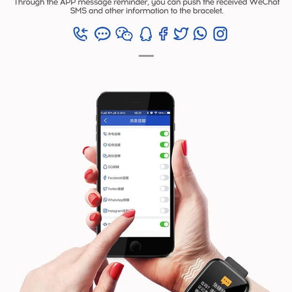 Y68 Smart Watch Heart Rate Oxygen Blood Pressure Monitor DealNede™